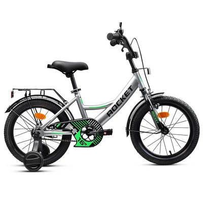 Велосипед двухколёсный 16 Rocket Gem 16.GEM.GR.26 серый